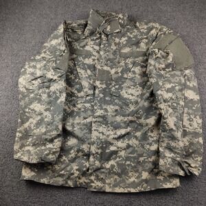 US Army Combat Jacket Mens Small ACU Digital Camo Coat EUC
